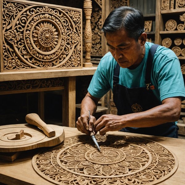 Où apprendre les techniques de la sculpture sur bois en Indonésie?